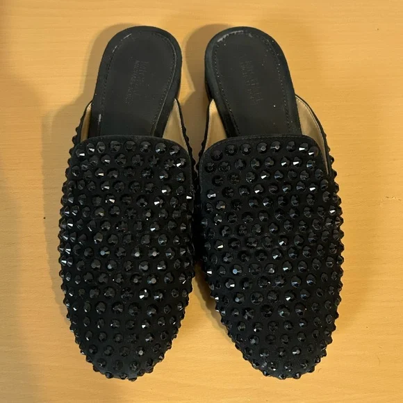 Michael Kors Women's Slip On black Studded Flats Shoes Black Size 5 - Picture 2 of 7